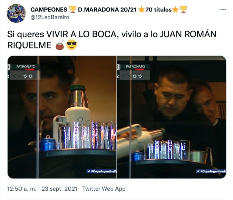 Los mejores memes por la actitud de Riquelme durante el partido en Santiago del Estero