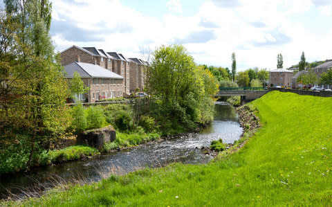 The River Tame, in Mossley, Greater Manchester - Credit: Jozef Mikietyn/Alamy