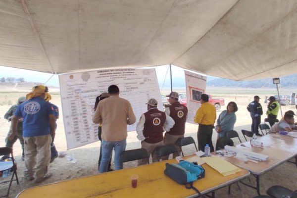 coordinacion de las labores de combate de los incendios en valle de bravo