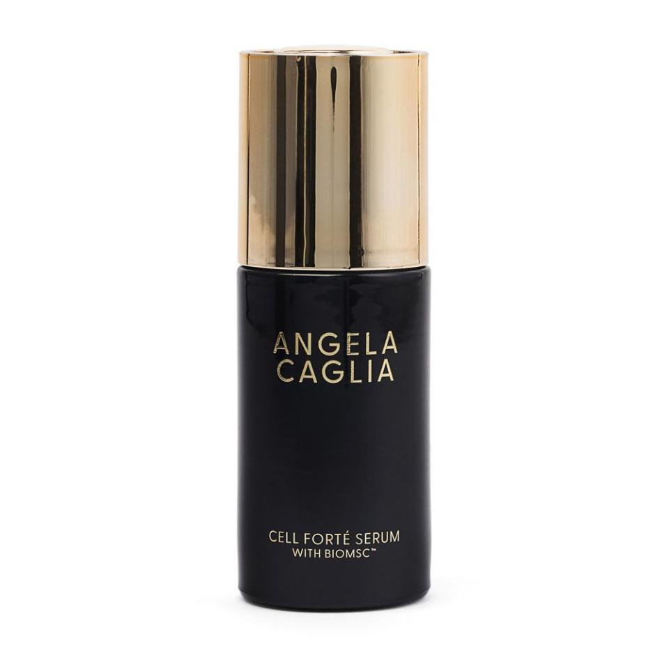 <p><a href="https://www.angelacaglia.com/products/cell-forte-serum-with-biomsc-human-stem-cell-conditioned-media" rel="nofollow noopener" target="_blank" data-ylk="slk:Shop Now;elm:context_link;itc:0;sec:content-canvas" class="link ">Shop Now</a></p><p>Cell Forté Serum</p><p>angelacaglia.com</p><p>$395.00</p>