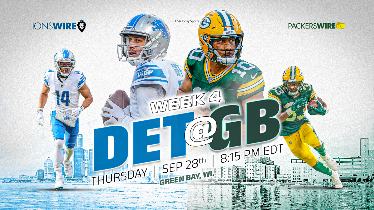 Point projections for Lions and Packers stars on 'TNF' 'NFL Fantasy Live'