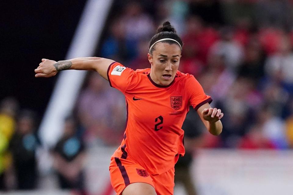 Lucy Bronze in action for England  (Martin Rickett/PA)