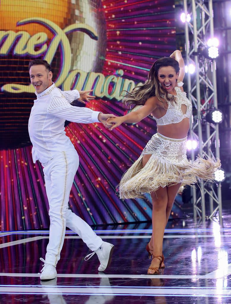 Kevin Clifton dances with Amy Dowden on Strictly Come Dancing