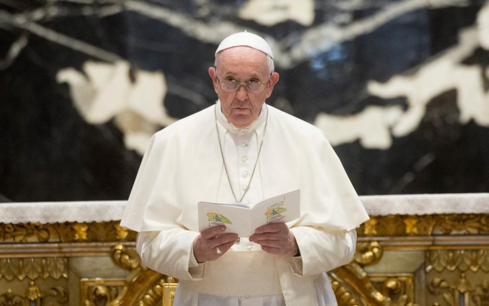 Pope Francis leads an ecumenical Prayer for Peace in Lebanon in Vatican City on 1 July 2021 - Alessandra Benedetti /Corbis News