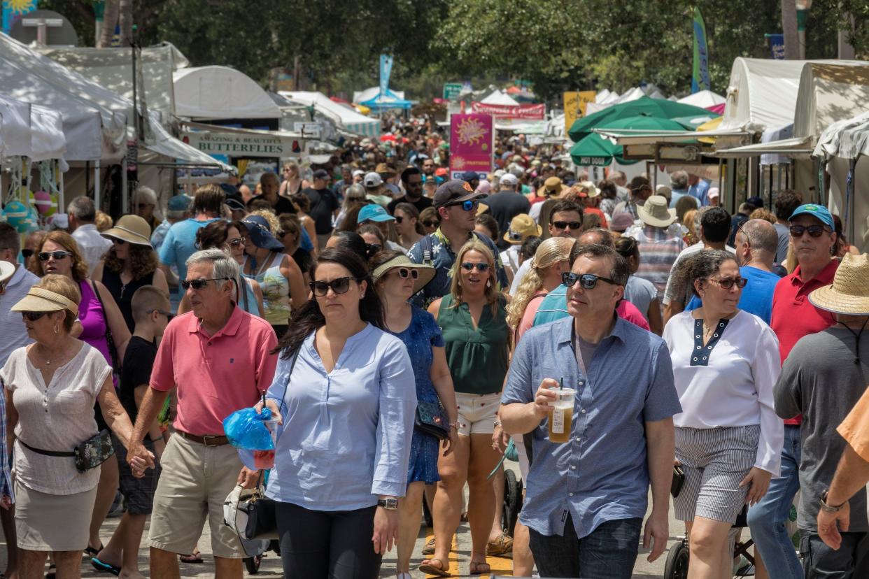 The 62nd Annual Delray Affair will be held Friday, April 12 through Sunday, April 14 in Downtown Delray Beach. It will feature works by over 500 artists and crafters as well as live music, food, drinks and more.
