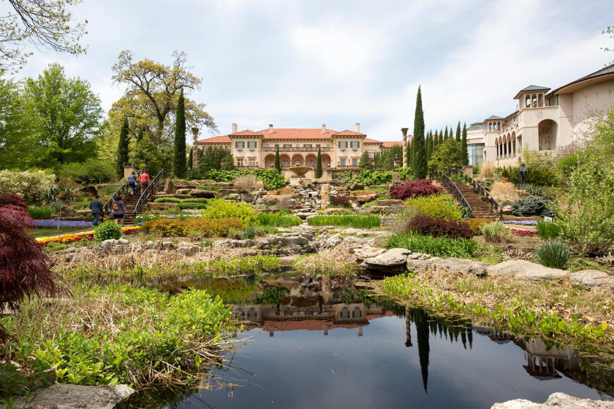 The Philbrook Museum of Art is set in the historic home of Waite and Genevieve Phillips with expansive formal gardens in Tulsa.