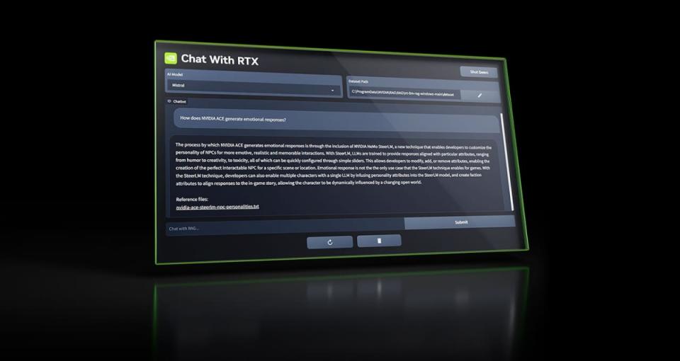 NVIDIA更新ChatRTX功能，加入支援Gemma等人工智慧模型、新增影像識別能力