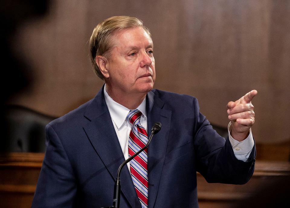 Sen. Lindsey&nbsp;Graham, a close ally of the president, said Wednesday it was time to rein in the Trump administration&rsquo;s Middle East policy. (Photo: Anna Moneymaker via Getty Images)