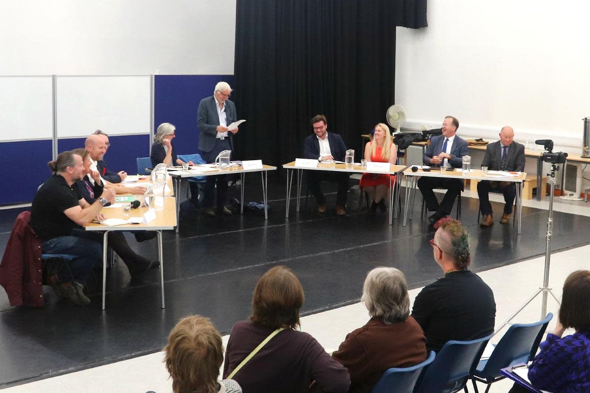 Chaired by law professor Luke Clements, the children's services hustings was held at Hereford's Kindle Centre <i>(Image: LDRS)</i>