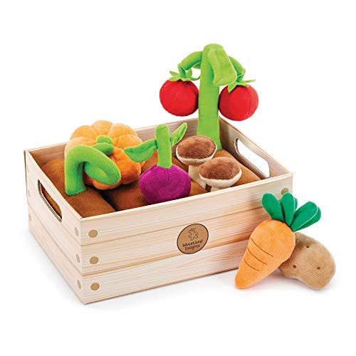 Educational Insights Vegetable Garden 13-Piece Plush Set, Pretend Food, Early-Learning Skills, Ages 2+ (Amazon / Amazon)