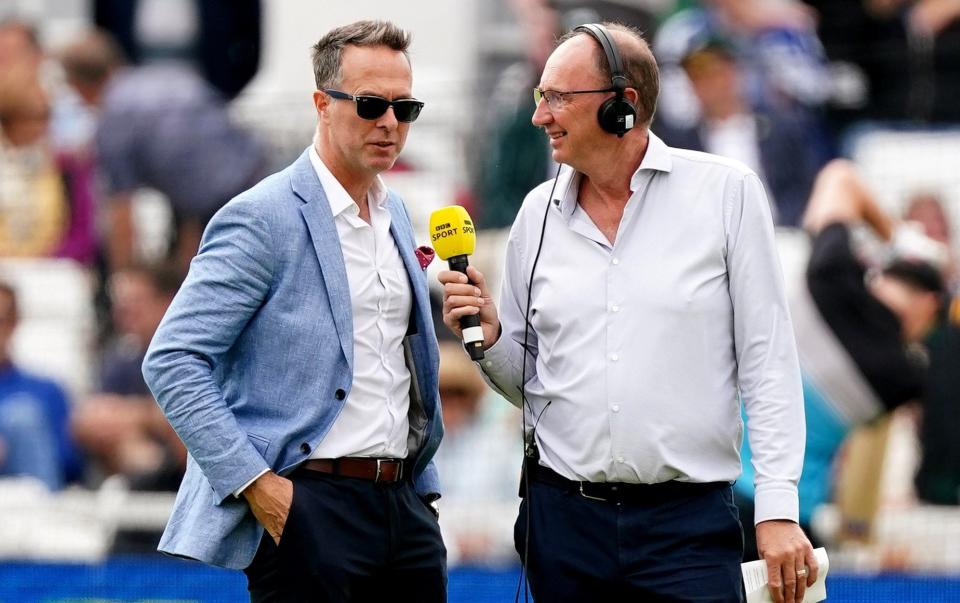 Michael Vaughan and Jonathan Agnew - Mike Egerton/PA Wire