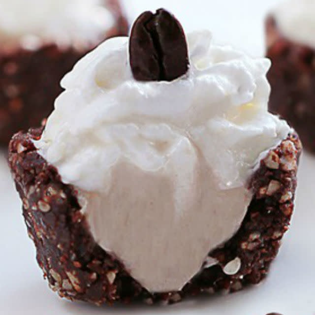 Coffee Cream Brownie Bites