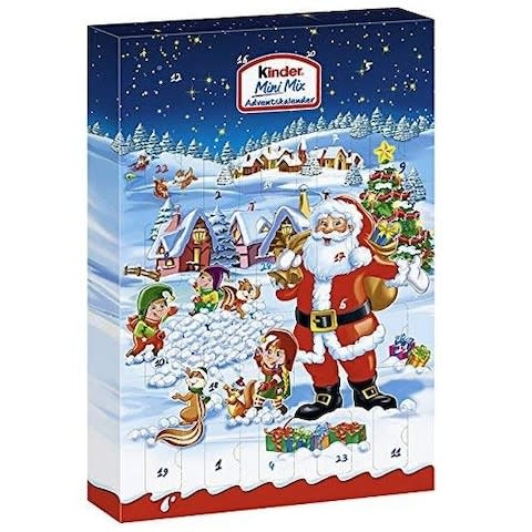 Ferrero Kinder Mini Mix Advent Calendar from Debenhams - Credit: Amazon