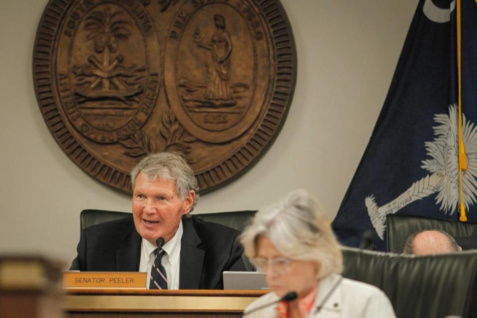 Sen. Harvey Peeler during a Senate Finance Committee meeting on Monday, April 3, 2023 in Columbia, S.C. (Travis Bell/STATEHOUSE CAROLINA)