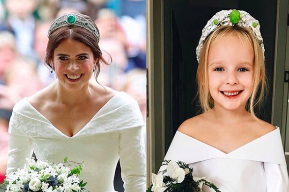 Stefani Chaglar: The 5-year-old recreating Meghan Markle, Princess Eugenie and Rihanna's best looks on Instagram