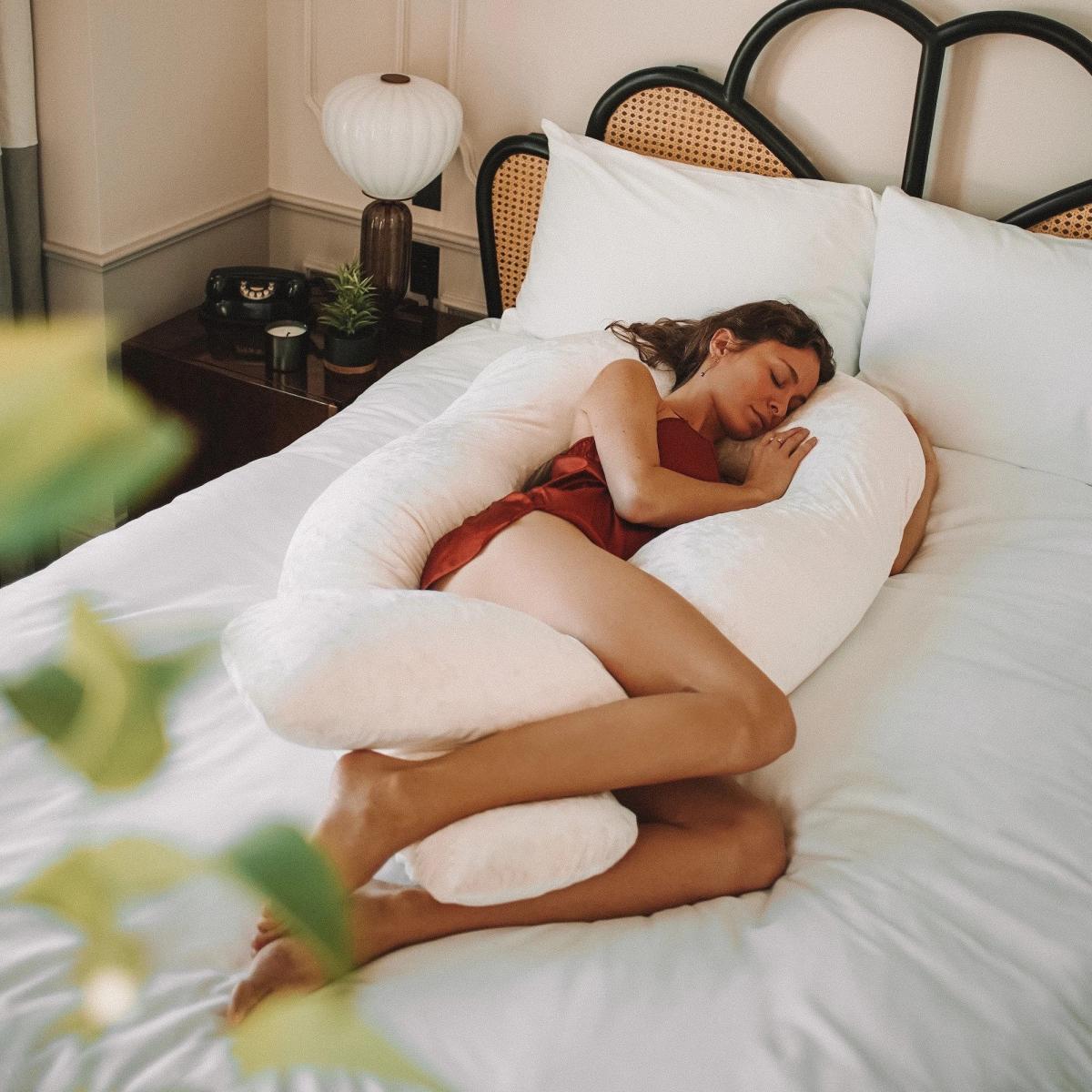 Non-Allergenic Bolster Pillow Cushion Long Body Support Orthopedic  Pregnancy