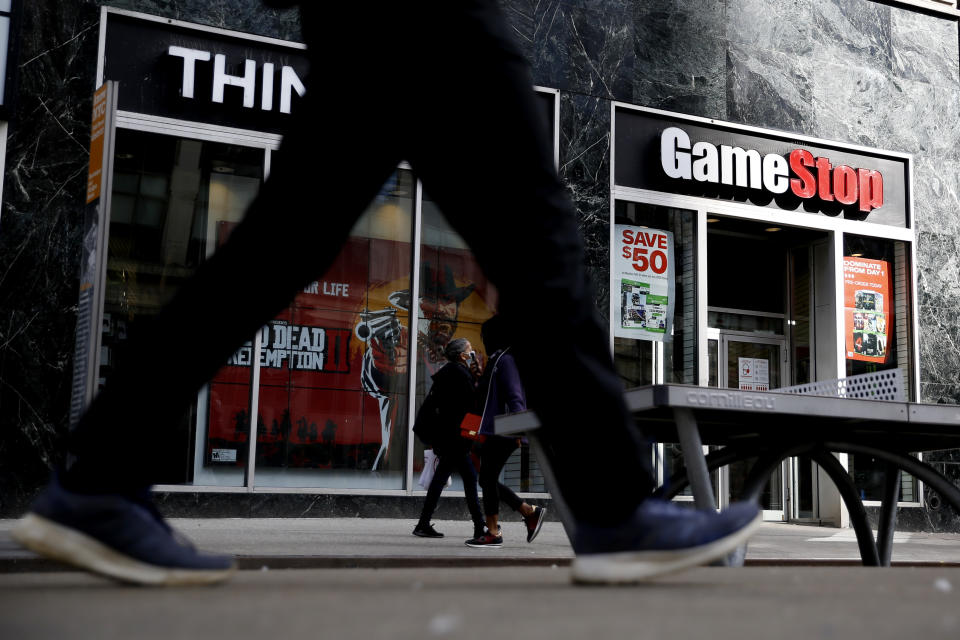 Tienda de GameStop en Nueva Yoek. (Foto: John Smith/VIEWpress)