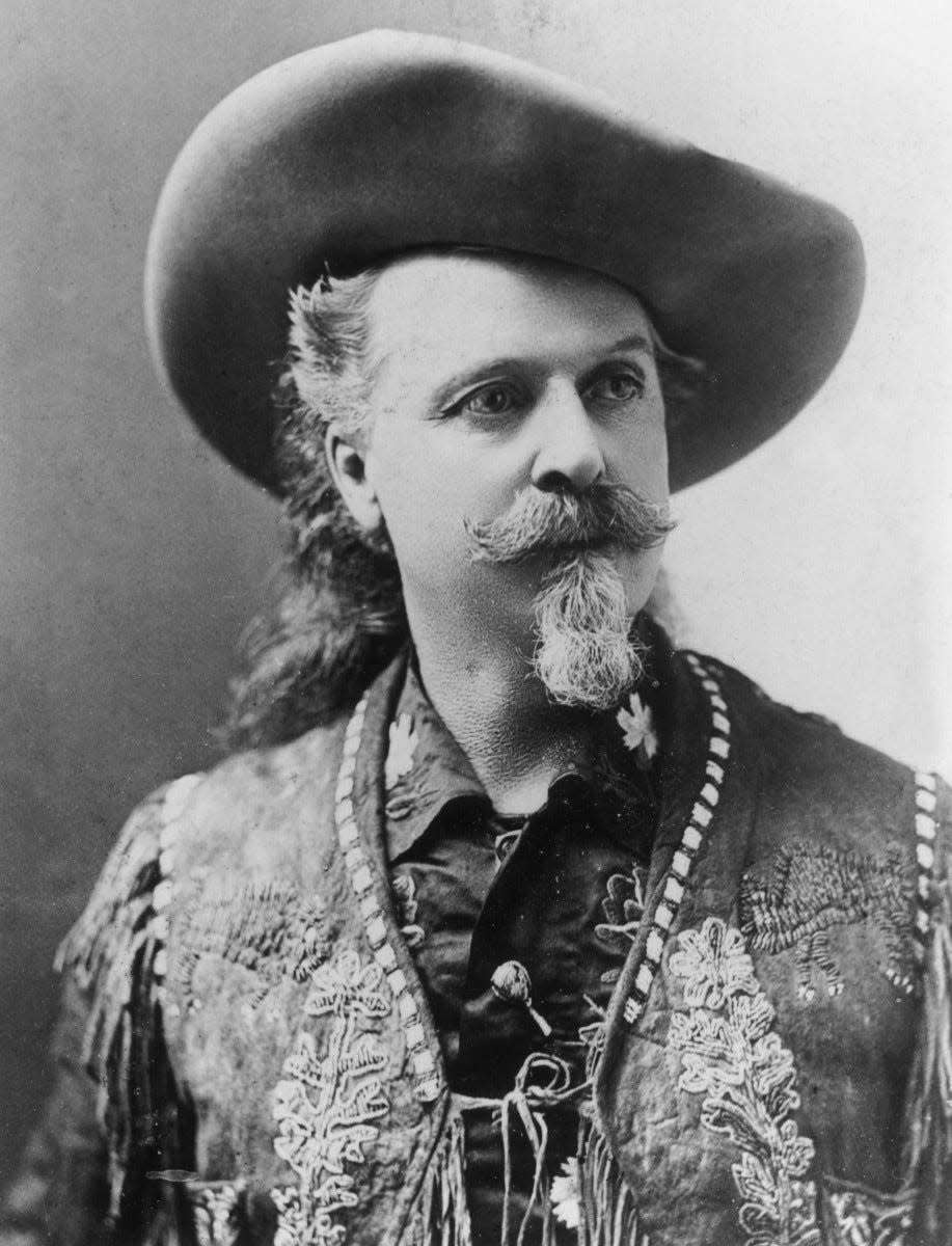 Buffalo Bill Cody was one of the most famous figures of the Old West. His legend spread when he was only 23 years old thanks to news accounts and coverage in dime story novels written in the late 19th century to excite readers. Shortly thereafter Bill started performing in wild west shows that displayed cowboy themes and episodes from the frontier.