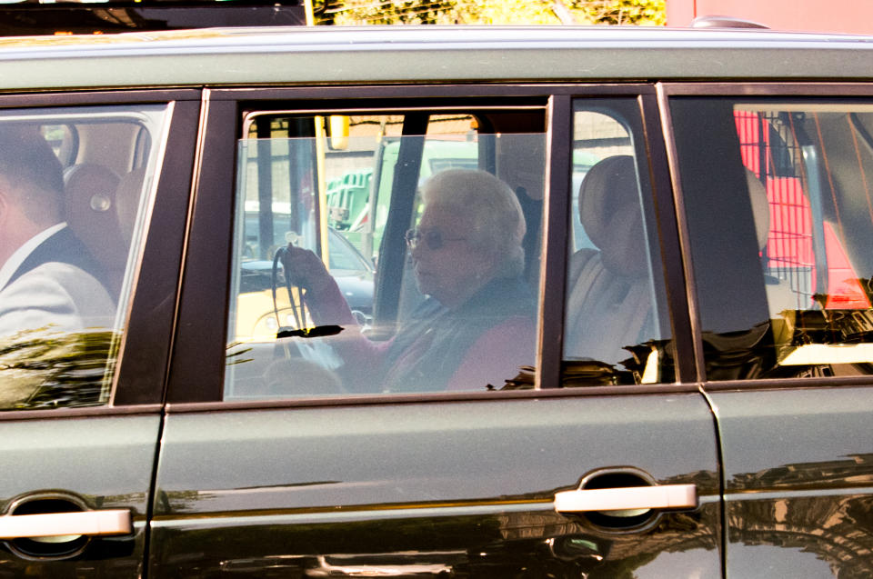 The Queen seen leaving Buckingham Palace. Source: Getty