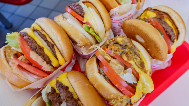 In-N-Out burger and fries