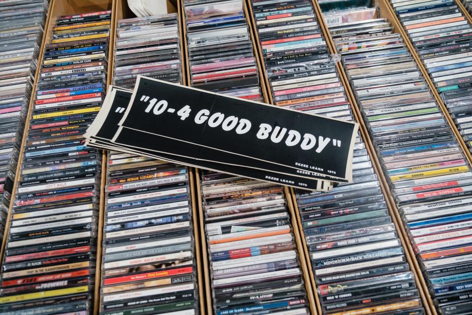 Vintage bumper stickers were among the items to purchase during the recent Tusco Amateur Radio Club's 2023 Hamfest, Computer & Electronics Show at the Tuscarawas County Fairgrounds.