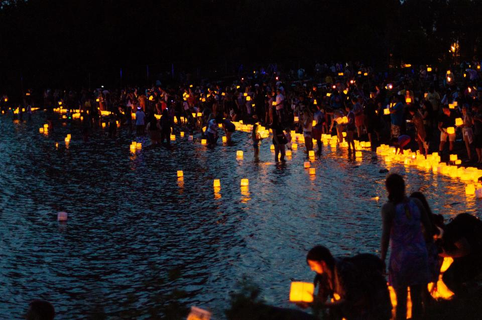 The Water Lantern Festival in Buffalo, N.Y. in 2019.