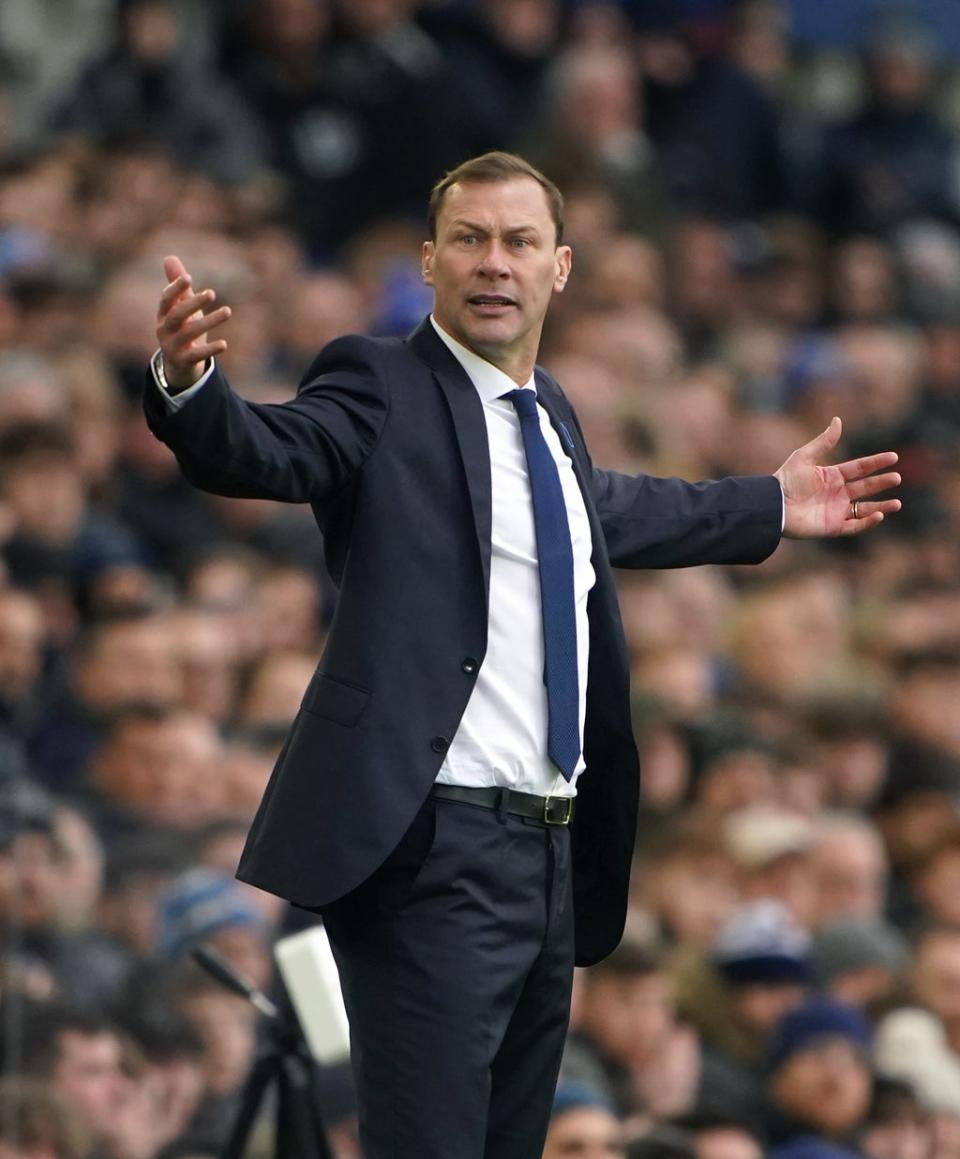 Everton caretaker manager Duncan Ferguson could not provide the instant boost hoped for (Peter Byrne/PA) (PA Wire)