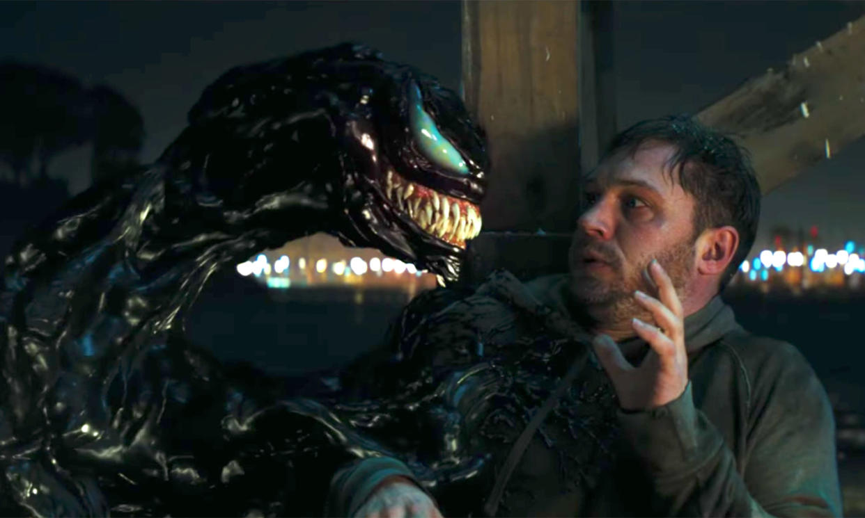 Andy Serkis and Tom Hardy are having a great time on Venom 2