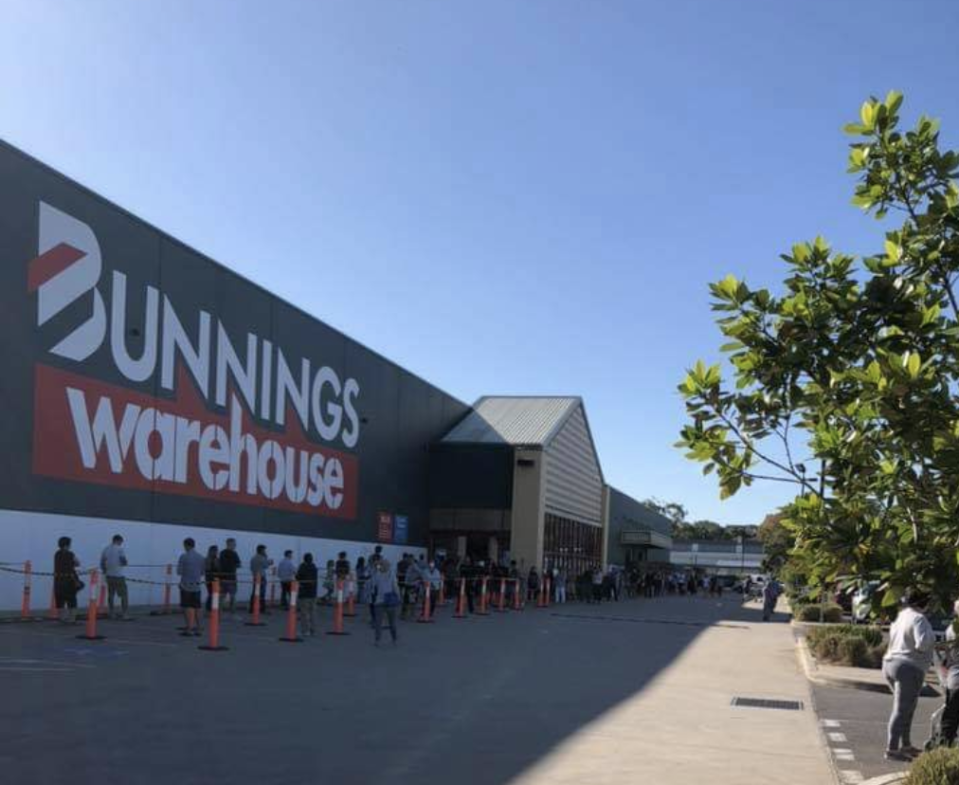 This was the view from outside a Bunnings store in Sydney. Source: Twitter/Sydney_runner