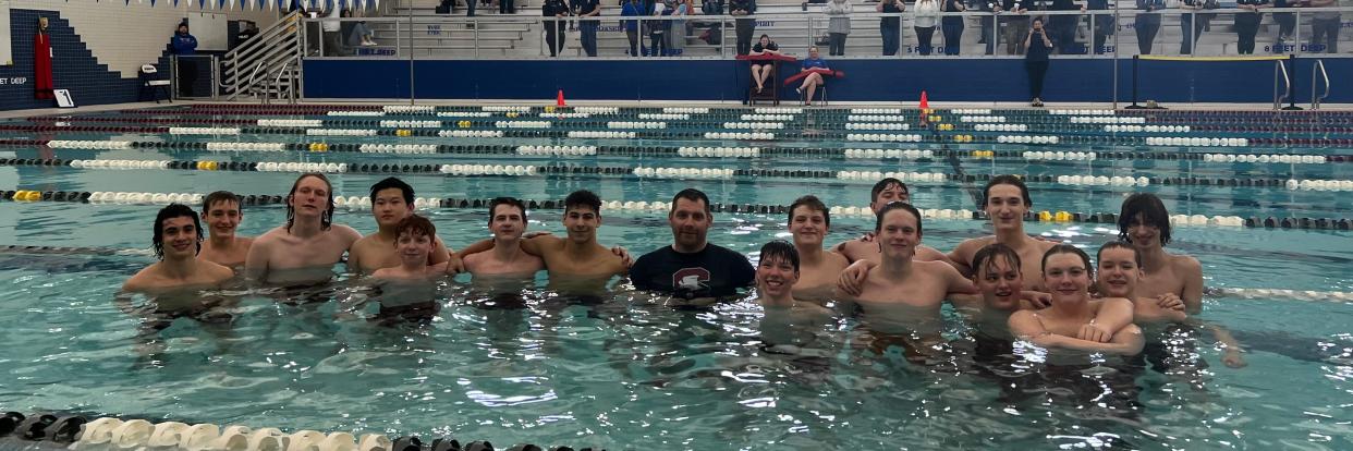 Watkins Glen/Odessa-Montour won the Section 4 Class C boys swimming & diving title Feb. 17, 2024 at Watkins Glen High School.