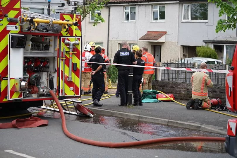 The fire broke out at a terraced property -Credit:JMG Press