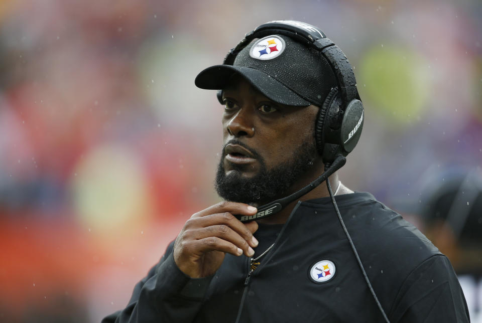 Mike Tomlin believes that incentivizing minority hiring in the NFL is a good idea. (AP Photo/Ron Schwane)