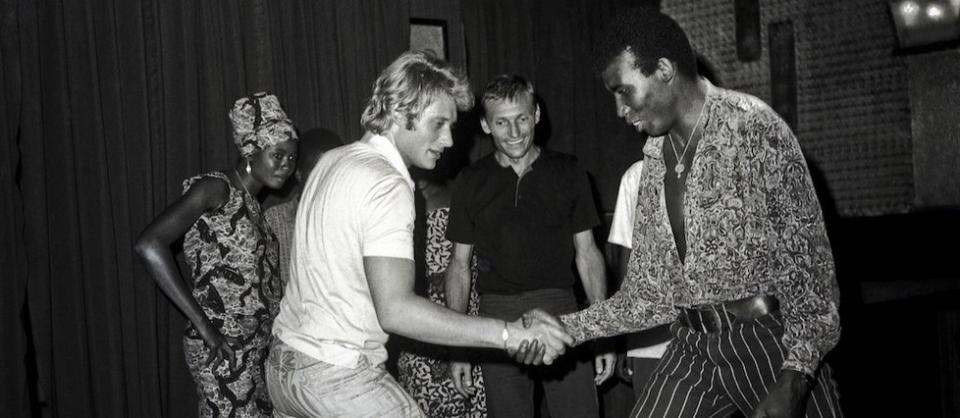 Johnny Hallyday à Niamey, en mai 1968.
