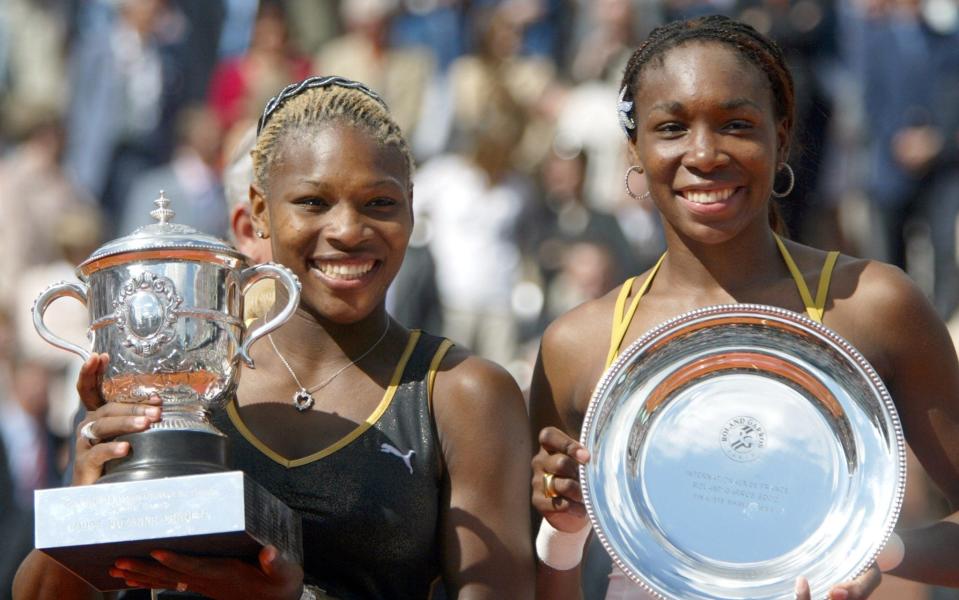 Serena Williams beat her sister, Venus, at the 2002 French Open - REUTERS