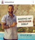 With an official announcement, Shikhar opened his scoreboard on the 'gram' in 2016.