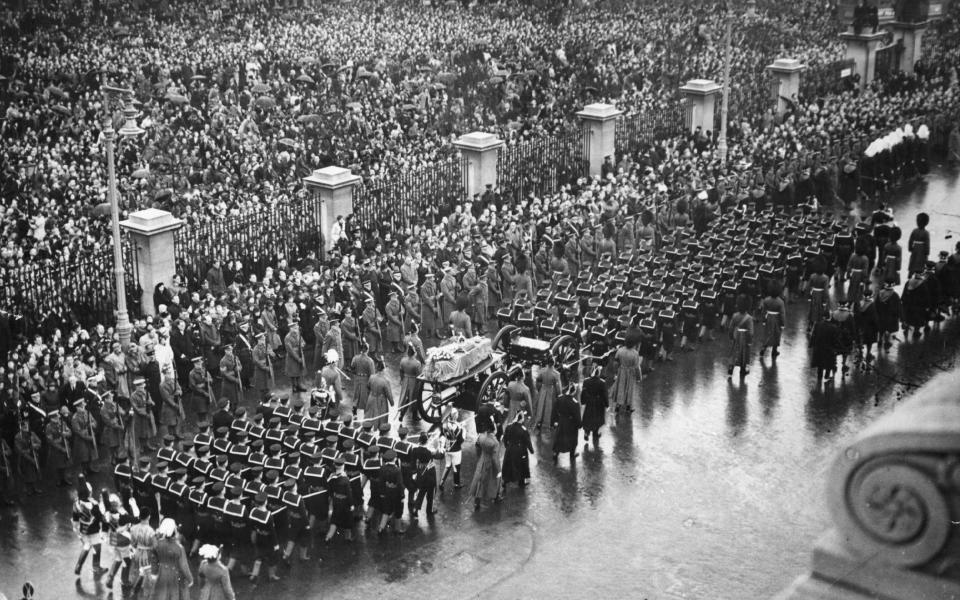 The funeral procession of King George V in London  - Hulton Archive/ Getty Images