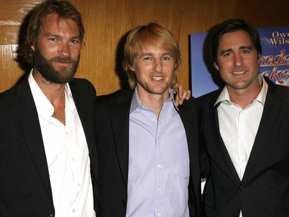 <p>Jeff Vespa/WireImage</p> Andrew Wilson, Owen Wilson and Luke Wilson at the premiere of "The Wendell Baker Story" in Los Angeles in May 2007.