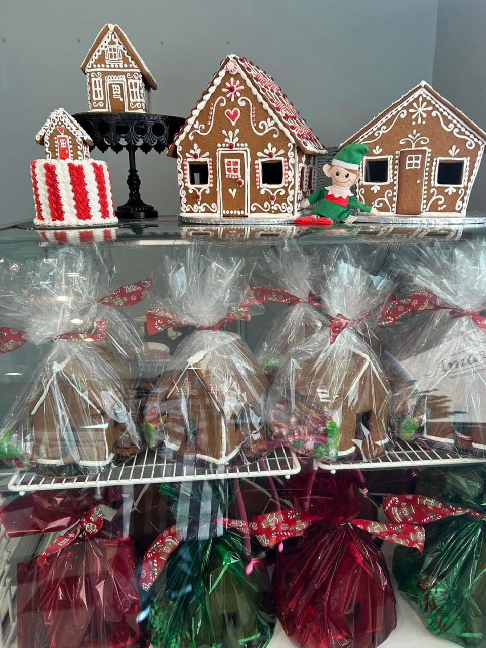 Gingerbread house kits from Amazing Cakes, 54 Main St., Lakeville.