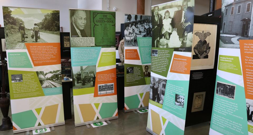 The Negro Motorist Green-Book display at the African American Museum of History & Culture inside Loray Mill on West Franklin Boulevard in Gastonia Tuesday morning, May 17, 2022.