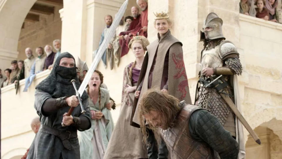 Ned Stark was beheaded in the penultimate episode of the first season of 'Game of Thrones'. (Credit: HBO)