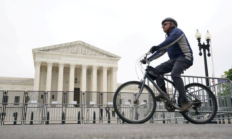 FILE PHOTO: The U.S. Supreme Court is seen as justices return to meet at the court in Washington