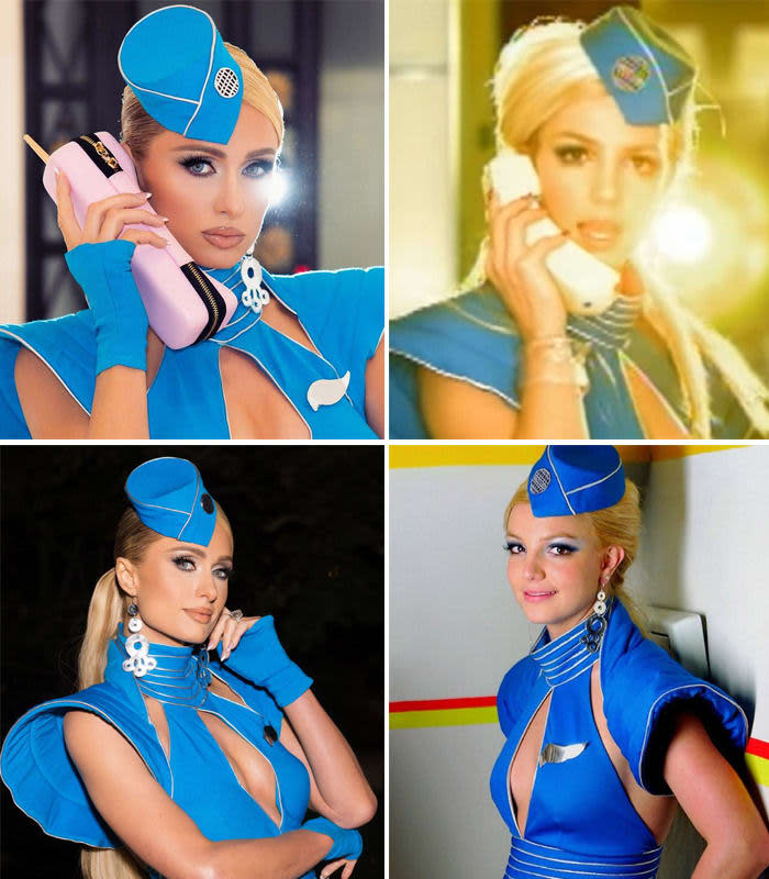 Paris Hilton se disfraza de Britney Spears en Halloween para mostrarle su apoyo