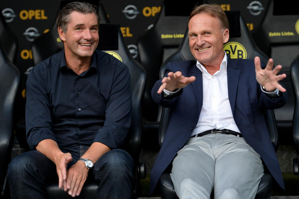 Haben gut lachen: Michael Zorc (l.) und Hans-Joachim Watzke