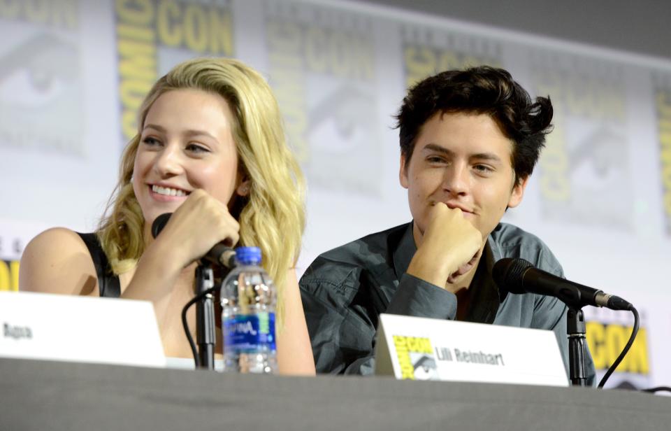 Lili Reinhart and Cole Sprouse at Comic-Con 2019.