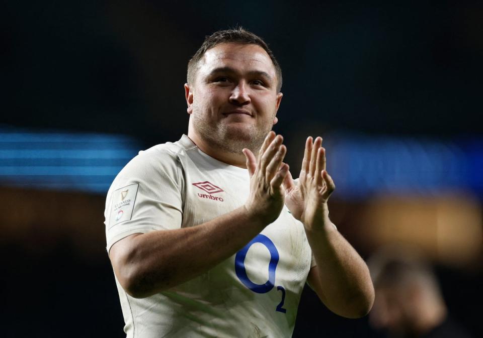 New era: Jamie George has begun life as England captain with back-to-back victories (Action Images via Reuters)