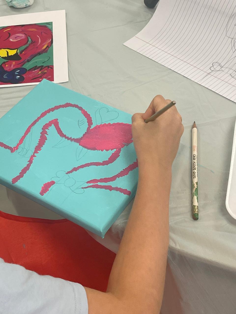 Creativity is a big part of what Charisma Stinnett stresses in her art classes.