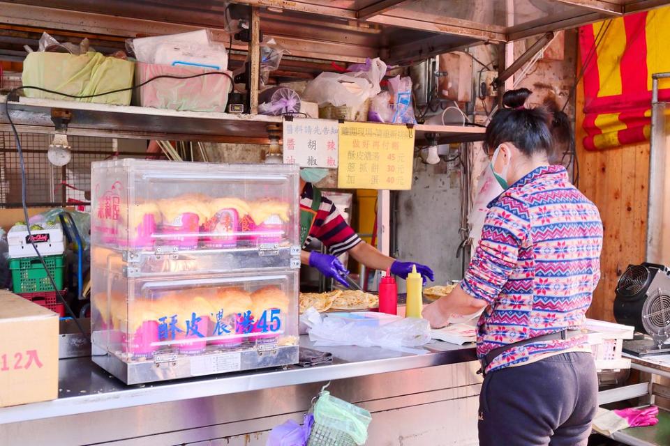 台中華美黃昏市場｜緣味蔥抓餅