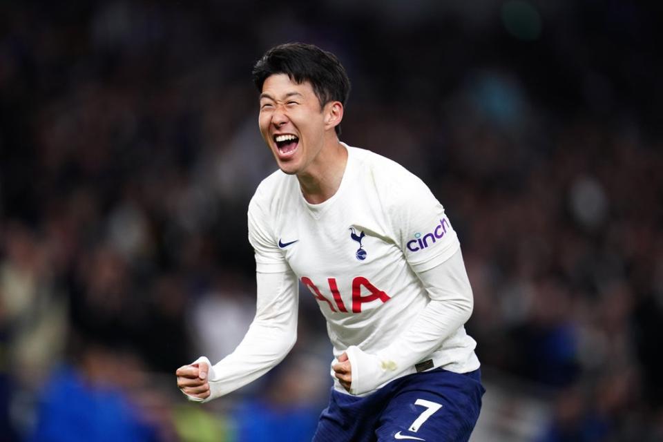 Son Heung-min set a new record for goal combinations with Harry Kane (John Walton/PA) (PA Wire)