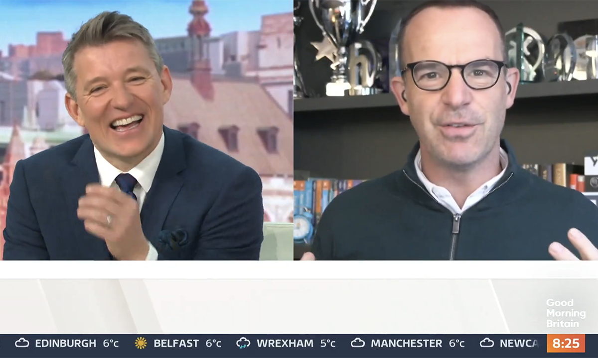 Ben Shephard couldn't stop laughing after Martin Lewis shared the story. (ITV screengrab)