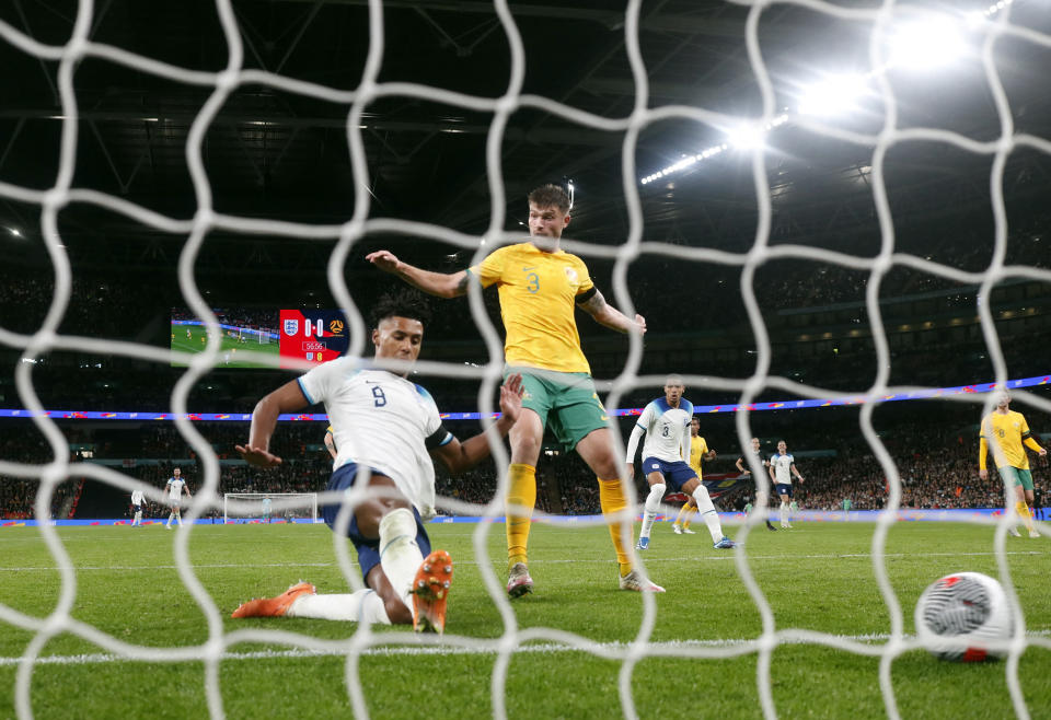 Watkins has had eight goal contributions in eight matches for Aston Villa and kept up his club form with England, netting his third international goal against Australia (Image: Action Images via Reuters)